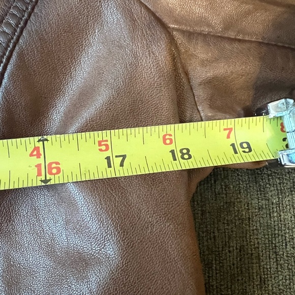 NWT Massimo Dutti distressed leather jacket - Picture 7 of 9